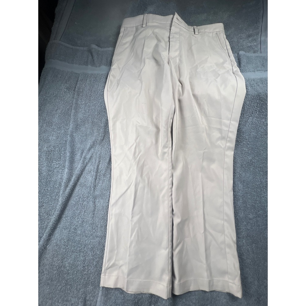 Callaway Mens Khaki Golf Pants Flat Front Straight Leg Size 36x30‎ Polyester